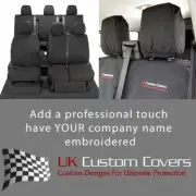 RENAULT TRAFIC DOUBLE CAB 2021+ FULL SET SEAT COVERS INC EMBROIDERY 188 189 BEM