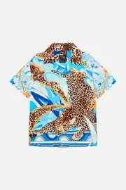 BOYS' SHORT SLEEVE SHIRT SKY CHEETAH