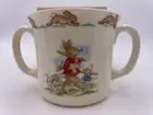Royal Doulton - Bunnykins - Two Handled Mug Wheel Barrow Race- #1028