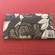 Vera Bradley Checkbook Cover Moon Shadow Meadow New With Tag Black Gray White