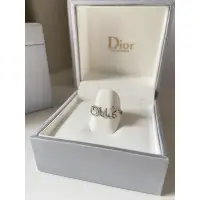 在飛比找蝦皮購物優惠-全配 Dior oui ring 18k白金 戒指 size