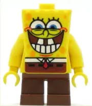 LEGO SpongeBob SquarePants Minifigure SpongeBob Grin with Bottom Teeth (Genuine)