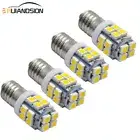 4X Warm White E10 2835 20 SMD LED MES SCREW Car Interior Light Torch Lamp DC 12V