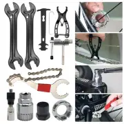 Bicycle Repair Tool Set Chain Breaker Crank Puller MTB Bike Chain Measuring Kit