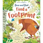 JONNY LAMBERT'S BEAR AND BIRD: FIND A FOOTPRINT: A WOODLAND SEARCH AND FIND ADVENTURE(精裝)/JONNY LAMBERT《DK PUB》【三民網路書店】