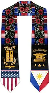 [ZINYAM] Graduation Stole Class of 2025 Graduation Sash 72" Graduate Honor Stoles