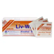 Livingstone Liv-Wipe Mini Alcohol Swabs 100pk (Gamma Sterilised) 70% I.A Wipes