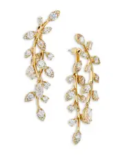 Nadri Whimsy Frontback Linear Earrings