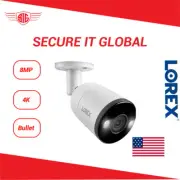 Lorex 4K IP67 PoE Audio UHD IR IP Wired Bullet Security Camera 2.8mm Fixed Lens