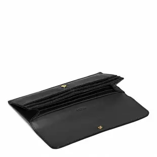 Coco小舖 COACH 49350 Saffiano Leather Soft Wallet 黑色防刮皮革簡便皮夾