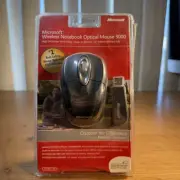 Microsoft Wireless Notebook Optical Mouse 3000 Gray PC Windows & Mac New NOS
