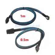SLIM SAS SF-8654 4I Host to Target MINI SAS 8087 server connection Cable 0.5-1m