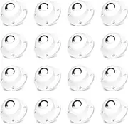 Self Adhesive Caster Wheels, 1 Inch Swivel Steel Universal Wheel Appliance Sliders, 28 LBS Load Capacity Per Wheel Low Profile Roller (16 PCS, White)