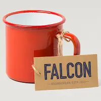 在飛比找Yahoo奇摩購物中心優惠-英國Falcon 獵鷹琺瑯 琺瑯馬克杯 水杯 350ml 紅