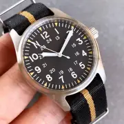 Tandorio Retro Pilot 39mm NH PT Luminous Automatic Men's Watches Sapphire Brushe