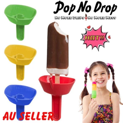 Popsicle Holder Mess Free Frozen Treats Holder with Straw DS