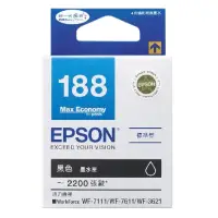 在飛比找蝦皮商城優惠-EPSON T188 BK 黑色 原廠盒裝墨水匣 T1881