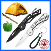 Folding Mini Pocket Knife Stainless Steel Blade EDC Outdoor Camping Survival