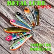 3/5PCS 70mm/90mm Vibration Sinking Lures Winter Fishing Lure Lipless VIB fishing