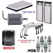Tune Up Kit Filters Cap Rotor Wire Spark Plugs for Infiniti G20 L4 2.0L 1999