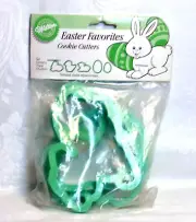 Wilton Easter Favorites Cookie Cutter Set - Cute Bunny Lamb Duckling 2 Eggs