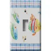 SnazzySwitch Fish Tablecloth Decorative Light Switch Plate Cover