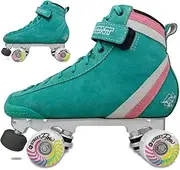 [Bont] Parkstar Soft Teal Suede Roller Skates for Park Ramps Bowls Street - Rollerskates for Outdoor and Indoor Skating