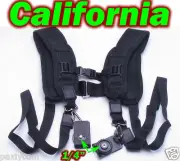 Quick Double Shoulder Belt Strap for Canon Nikon Sony SLR DSLR Cameras Camcorder