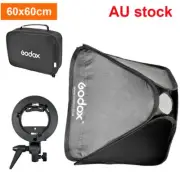 Godox 60x60cm Foldable Softbox with S-Type Flash Bracket Bowens Mount Holder