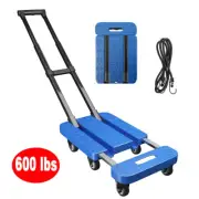 272kg Heavy Duty Folding Hand Truck Trolley on Wheels Sack Dolly Utility Cart AU