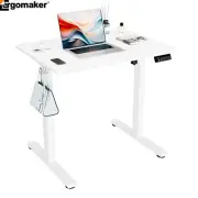 Ergomaker Electric Standing Desk Adjustable Sit Stand Computer Table 80cm White