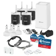Swann All Secure 650 2K Wireless Security Kit 4X Wire Free Camera Motion Sensor
