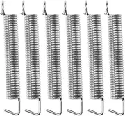 ECSiNG 6PCS Guitar Noiseless Tremolo Bridge Springs Compatible with Floyd Rose ST/Stratocaster Style Electrical Guitar Musical Instrument Accessories Silver