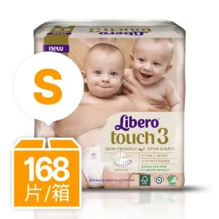 【麗貝樂 Libero】Touch嬰兒紙尿褲3號(S-28片x6包/箱)-網