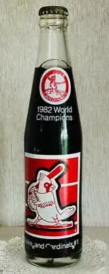 1982 St. Louis Cardinals World Champions Coca Cola Coke Bottle Sealed Vintage