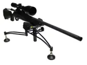 NEW Range Shooting Bench Rest with Front Bag - Folding Rifle Gun Steel Benchrest