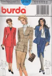 Slim Skirts and Jackets Burda Sewing Pattern 4162 Sizes 12 to 22 NEW