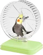 Hamster Exercise Wheel – Silent Running Toy, Durable Spinner, Compact Cage Accessory | Stable Double Bearing Design Ensures Smooth Rotation, Safe Enclosure Promotes Healthy Indoor Training for