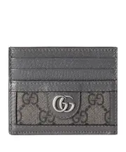 Gucci Ophidia Logo Plaque Card Holder One size Gray