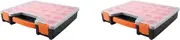 2X -312 Lastic Hardware Tool Storage Case Spanner Screw Parts Hardware Organizer Box