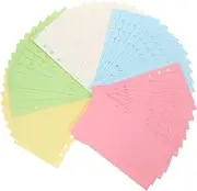 HOODANCOS 100 Sheets Binder Paper Plain Natural Paper Refills for Journal Planner Memo Book
