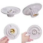 E27 LED Light Bulb Holder Round Socket E27 Base Hanging Lamp Socket Screw B ^dm