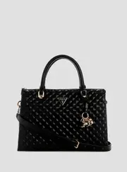 GUESS Black Everlee Girlfriend Satchel Bag