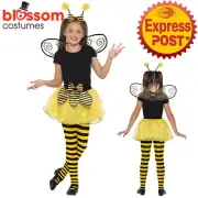 CK1685 Bumble Bee Costume Animal Book Week Skirt Wings Headband Girls Costume