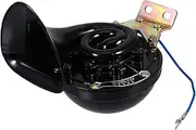 LOORGVEL Car Horn Snail Horn for Motorcycle Small Motorcycle Speaker Round Speaker for Scooter Small Round Loud Metal Black