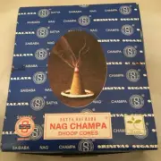 Doop Incense Cones Nag Champa x 120 cones (HANDMADE) Satya Sai Baba