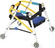 Disabled Walking Aids, Walkers/Standing Walking Aid, Walker for Cerebral Palsy Children, for 90-150cm Child Rehabilitation Walking & Lower Extremity Training & Balance Training(Medium)