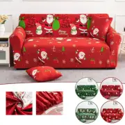 1/2/3/4 Seater Stretch Christmas Sofa Cover Non-slip Furniture Sofa Protector