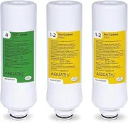 AQUA TRU 1 Year Combo Pack - Includes 2 Pre-Filters and 1 Carbon Filter for Countertop Reverse Osmosis Water Purification System