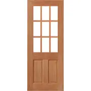 Woodcraft 2040 x 820 x 35mm Internal Door Half French Clear Glass